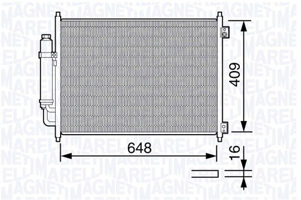 MAGNETI MARELLI Kondensaator,kliimaseade 350203669000